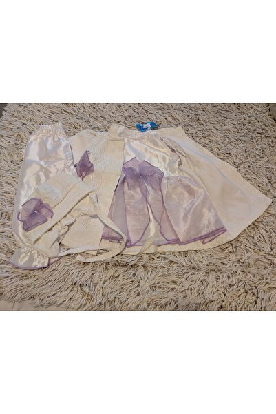 Handmade Minis Boutique Rochie de botez Handmade Minis Boutique, alb cu mov