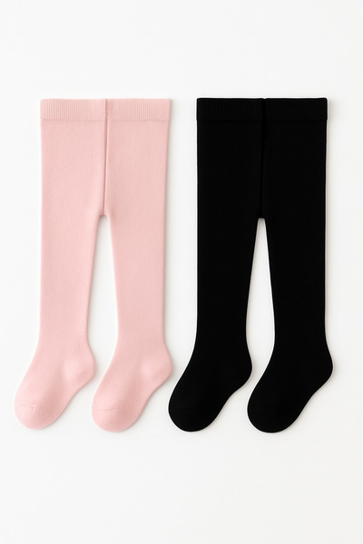 Hobins Sportswear Company 2 Pieces of Cotton Anti-Sweat Baby & Children's Pantyhose for Girls & Boys