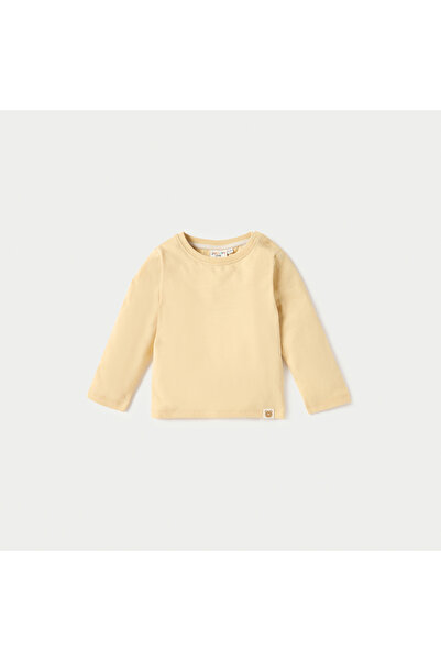 Juniors Solid T-shirt and Waffle Textured Dungaree Set