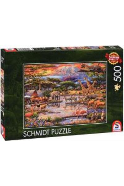 Schmidt Puzzle Schmidt: Paradis sub Muntele Kilimanjaro, 500 piese