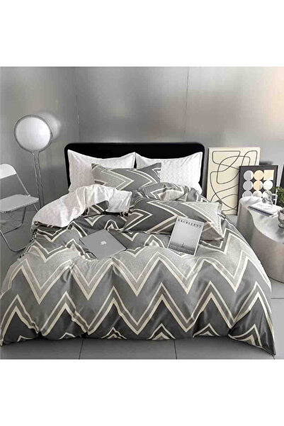 FIONNA.RO Finet Bed Linen 1 Person - ZigZag Grey
