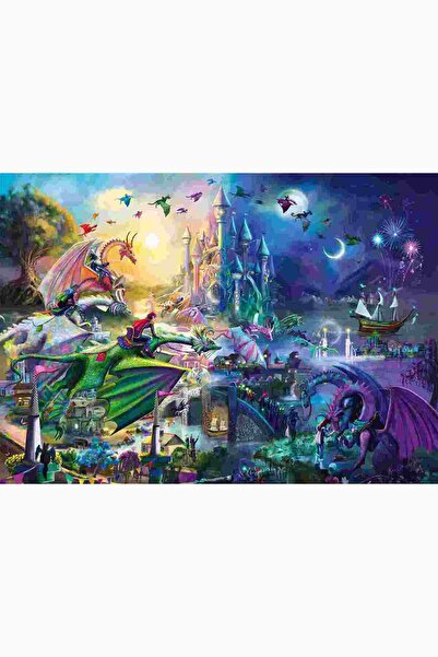 Schmidt Schmidt Puzzle: Rose Cat Khan - Night Dragon Competition, 1000 pieces