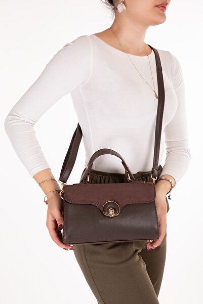 Gondol Women's Stylish Hand and Shoulder Bag Ct.1015 Brown