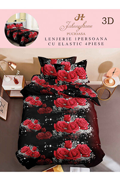 FIONNA.RO Satin Cotton Lingerie 1 Person 3D - Red Roses