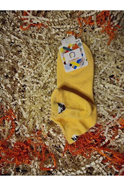 LİA Underwear Children's Socks with Emojis on the Heel, Single Pair