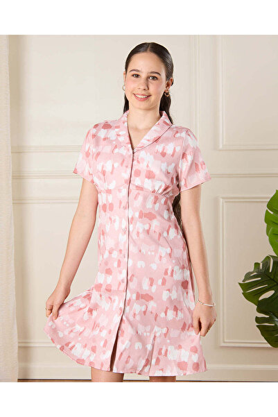 REDTAG Senior Girls Pink Printed Casual Dress