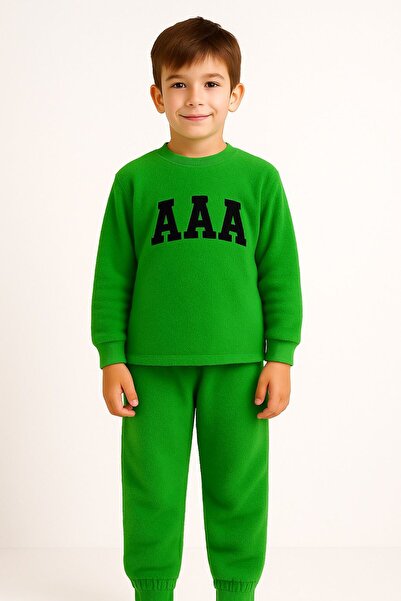 Oz Baby Embroidered Boys and Girls Unisex Feather Plush Fleece 2-Piece Set