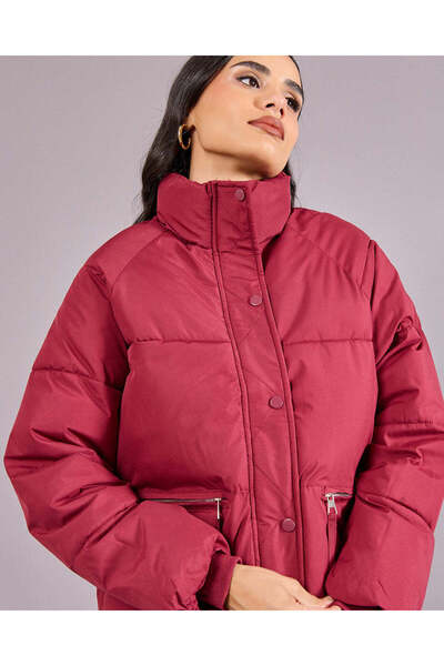 REDTAG Women Red Padded Jacket