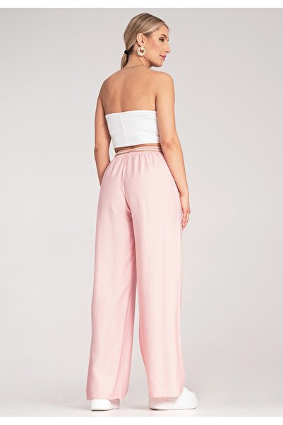 Figl Women's flowy pants - Women's summer pants - Pink pants M1149 size S/M