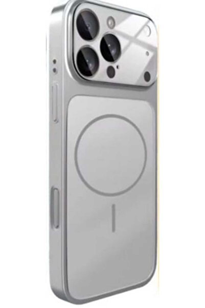 TeknoŞen حافظة ماج سيف لحماية الكاميرا لهاتف آيفون فضي 13 برو ماكس متوافقة مع...