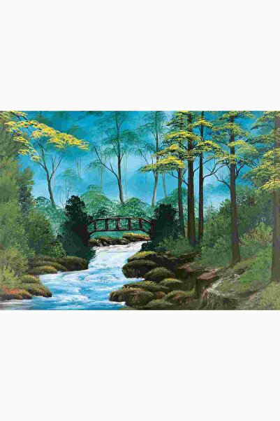 Schmidt Puzzle Schmidt: Bob Ross - Podul izolat, 1000 piese