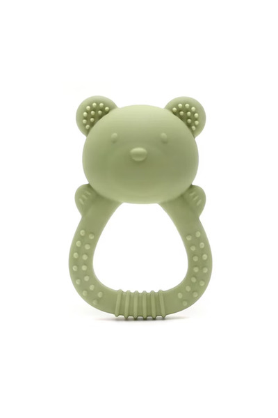 OEM Jucărie dentiție silicon bebeluși, fără BPA, ursuleț, texturată, 88×56 mm...