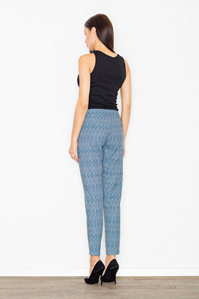 Figl Elegant women's trousers with geometric pattern for spring M515 W31 size M