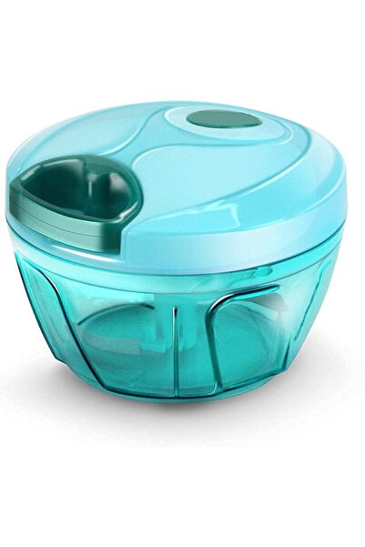 NEONI Plastic 450 ml Compact Vegetable Chopper with 3 Blades, Green