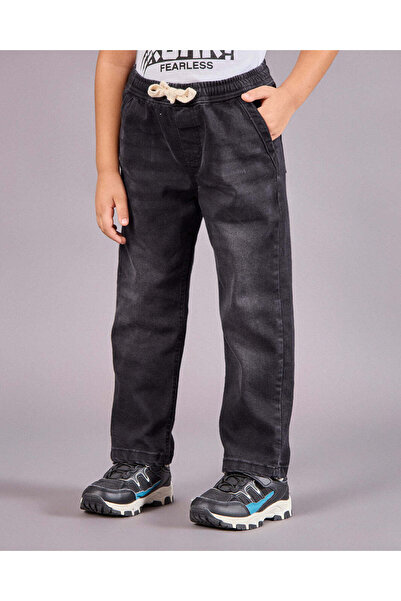 REDTAG بنطلون جينز أسود فضفاض للأولاد