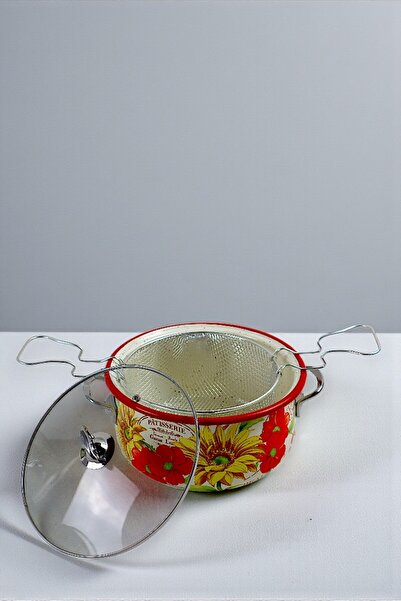 İnci Emaye 26 No. Enamel Cookware & Fryer, Serving, Dining, Camping, Picnic, Dowry