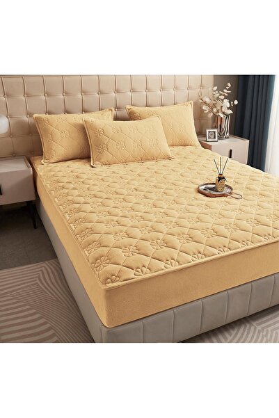 Truva Grup Velvet Bed Cover Type Topper 160x200 cm + 2 Pillowcases – Ultra Soft, Non-Slip