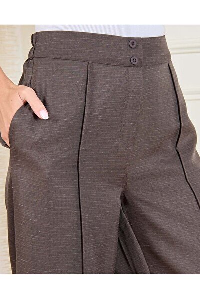 REDTAG Women Brown Wide-Leg Trousers