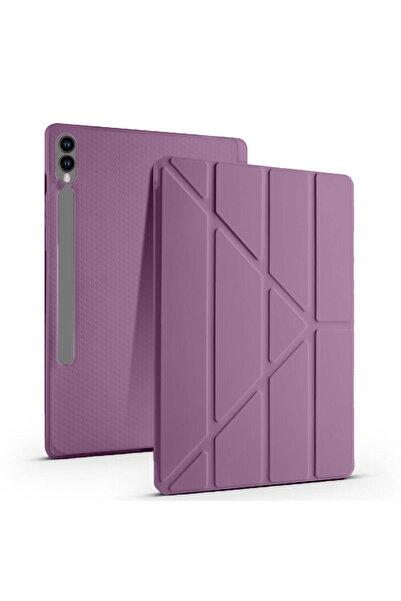 Sneezy Samsung Galaxy Tab S9 Plus X810 12.4 Inch Foldable Smart Case with Pen Holder and Stand