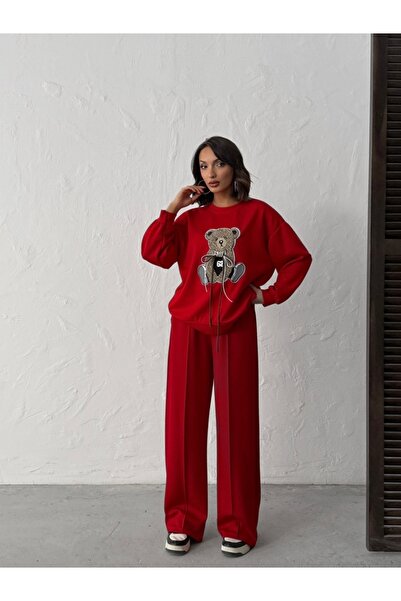 ADAMODA.RO Women's casual tracksuit with bear