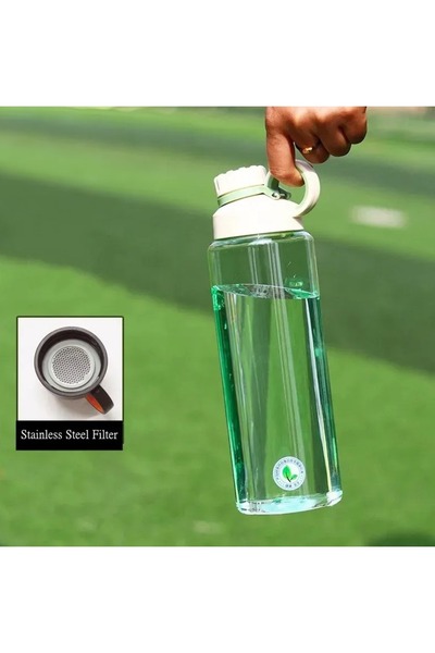 zola Portable water bottle with filter, 800 ml, made of Tritan, BPA-free, anti-lost cap system