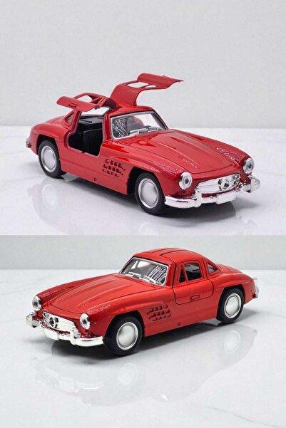 Fidan oyuncak Klasik Metal Çek Bırak Oyuncak Model Araba Mercedes-300SL – Açı...
