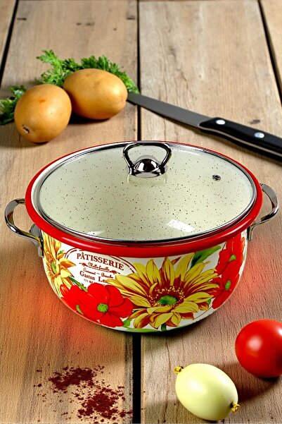 İnci Emaye 26 No. Enamel Cookware, Serving, Dining Camping, Picnic, Dowry