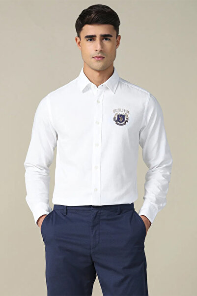 U.S. Polo Assn. Men’s Oxford White Tailored Fit Shirt