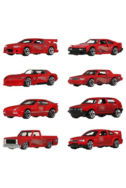 mattel Hot Wheels Silver Series 80th Anniversary Set of 8 Diecast Cars 1 to 64 Scale