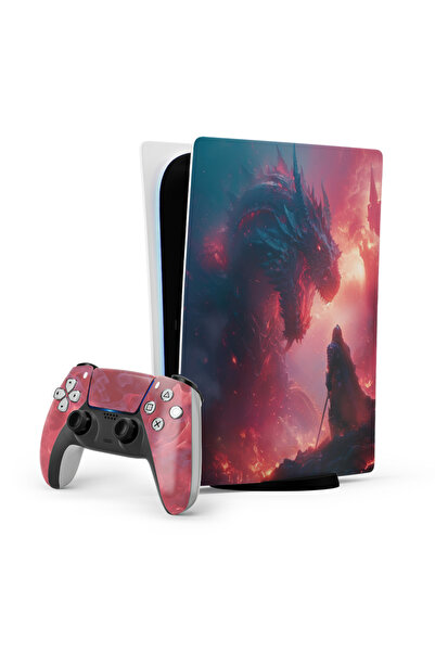 ACME LABS Skin Sticker PlayStation 5 Gaming Console Cover Wrap- Dragon