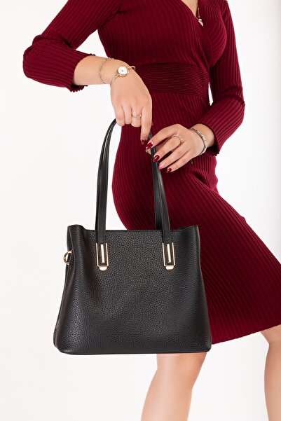 Gondol Women's Stylish Hand and Shoulder Bag Ars.2013 Black