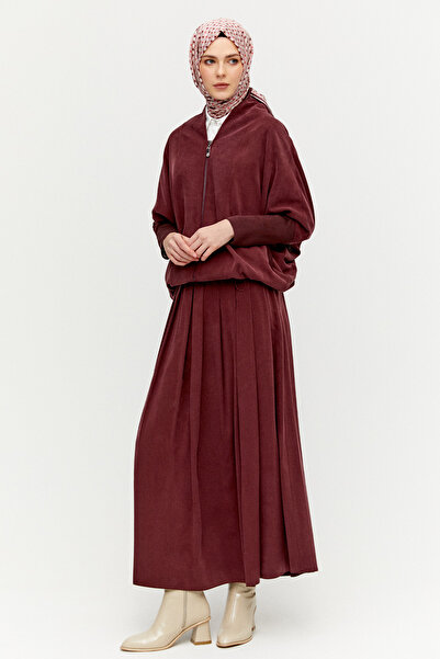 Setrms Stoper Detaylı Tunikli Pilikaşe Etek İkili Takım