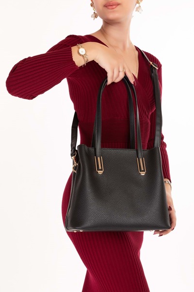 Gondol Women's Stylish Hand and Shoulder Bag Ars.2013 Black