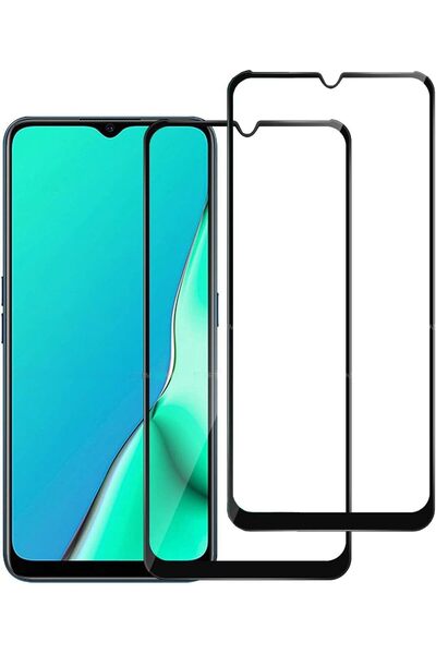 Generic 9D Full-Coverage Tempered Glass Screen Protector with Full Adhesive for Infinix Hot 10i (2 Pieces) -