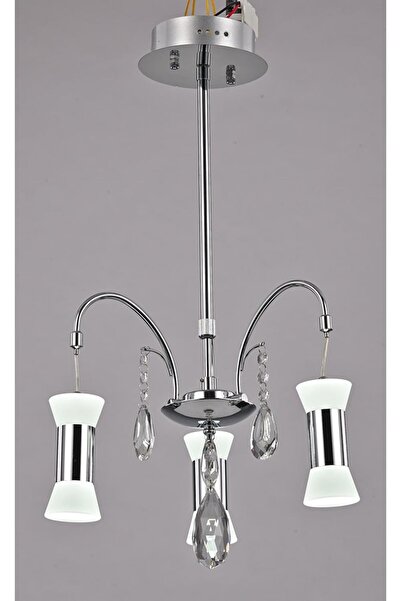 Avonni AV-5141-3K Krom Kaplama Modern Avize LED Metal Cam 38cm