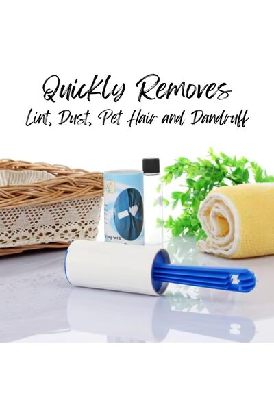 sanitayakı Rolă de scame dublă – Rolă adezivă reutilizabilă pentru haine și mobilă