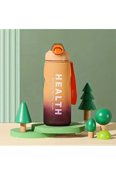 zola Extra large water bottle with straw, locking lid, 1500 ml, ml marker, BPA free