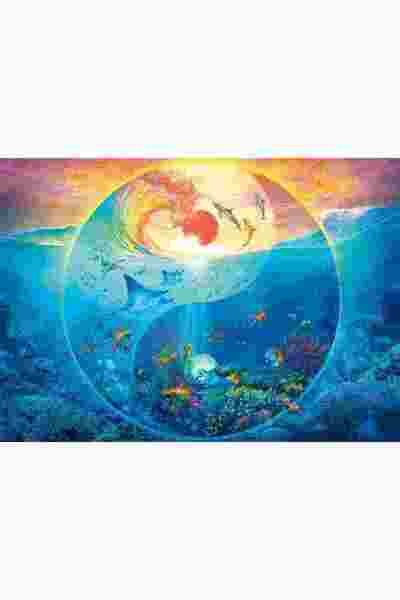 Schmidt Puzzle Schmidt: Yin & Yang, In lumea animalelor marine, 1000 piese