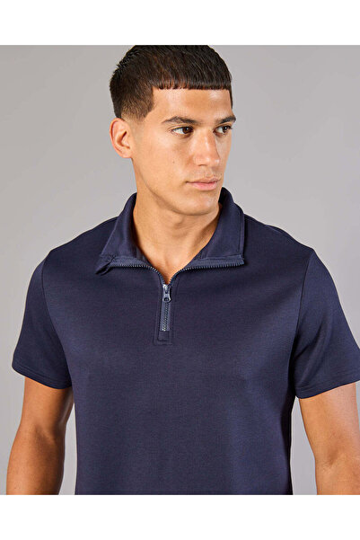 REDTAG Men Navy Modal Polo Shirt