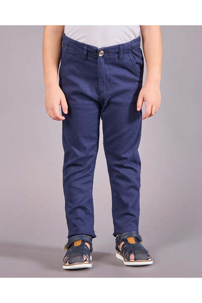 REDTAG Boys Navy Casual Trousers