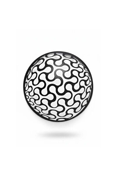 Generic Circular Metal Wall Decor with 3D Wave Design