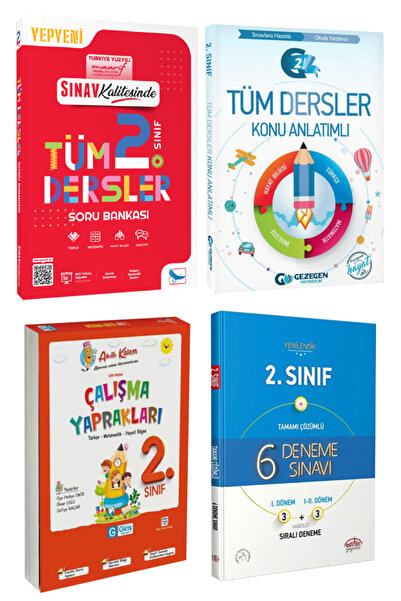 Sınav Yayınları 2. Sınıf Tüm Dersler Soru Bankası+ Gezegen Konu Anlatımlı+ Ak...