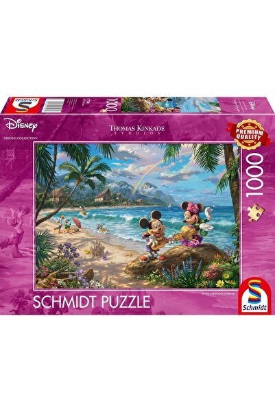 Schmidt Puzzle Schmidt: Thomas Kinkade - Disney - Mickey si Minnie in Hawaii,...