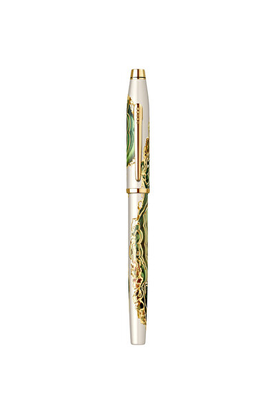 Cross Wanderlust Borneo GT Metallic pen, cream/glossy green