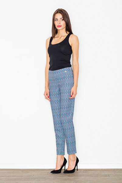 Figl Elegant women's trousers with geometric pattern for spring M515 W31 size M