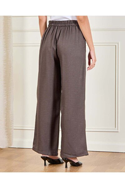 REDTAG Women Brown Wide-Leg Trousers