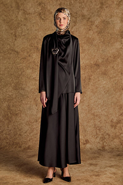 Setrms Saten Evaze Etek