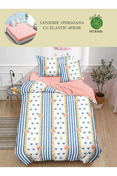 FIONNA.RO Lenjerie De Pat Finet Cu Elastic 1 Persoana - Fundite