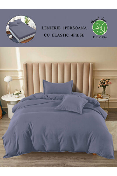 FIONNA.RO Finet Bed Linen With Elastic 1 Person UNI - Dark Gray