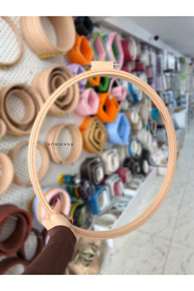 Hobianna Nurge Büyük Vidalı Ahşap Kasnak No:11 (çap:50cm-h:24mm)